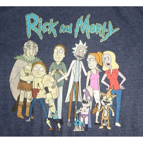 Ripple Junction Rick & Morty [Adult Swim} Gray T-Shirt Size X-Large - Picture 2 of 4